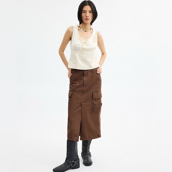 Coach Cargo Maxi Skirt in Organic Cotton - Picture 8 of 10